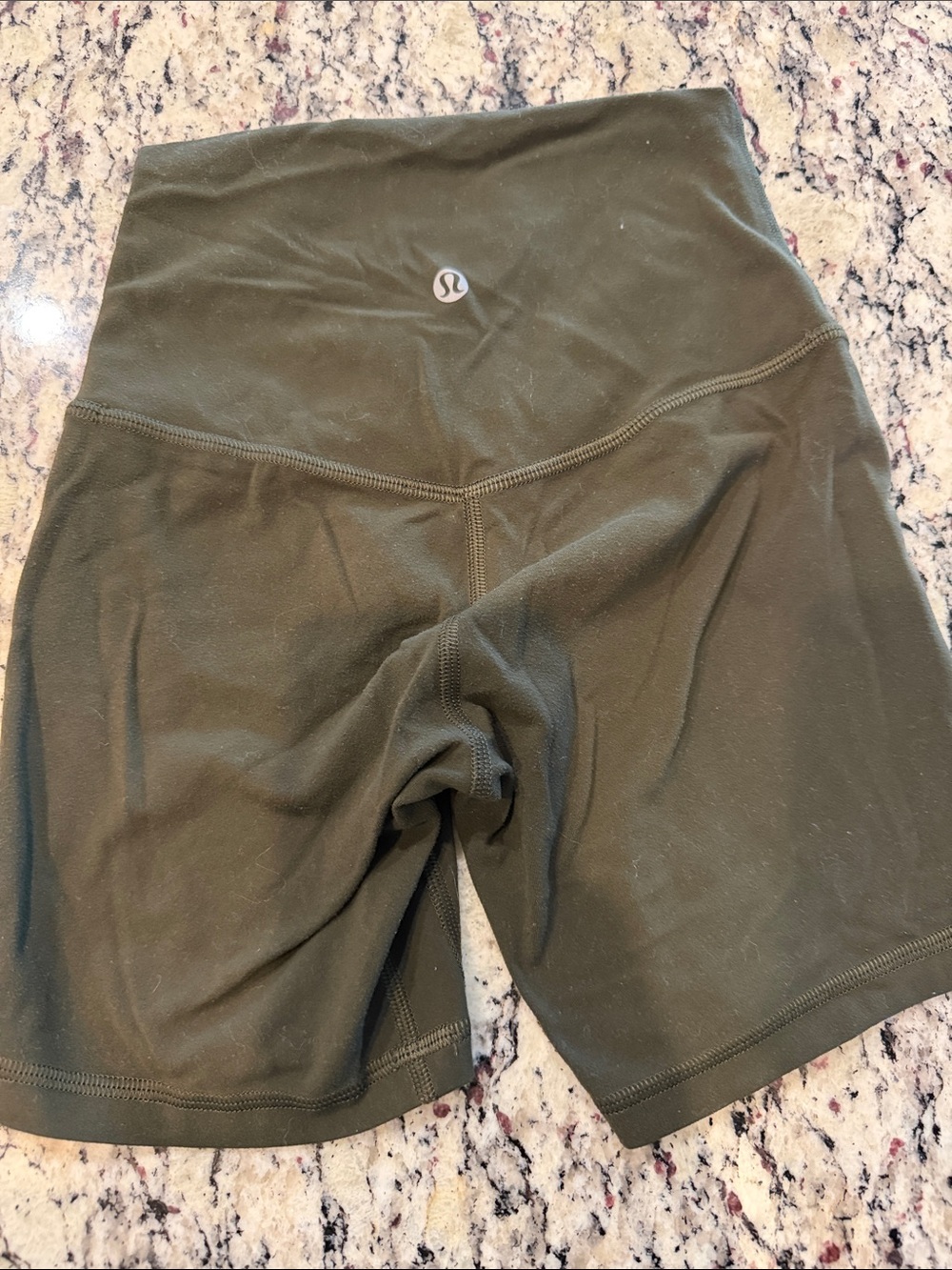 lululemon athletica Olive Green High-Rise Bike Shorts